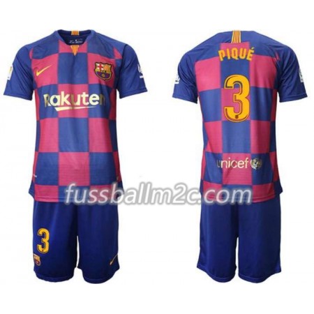 Fußballtrikots FC Barcelona Pique 3 Kinder Heim Trikotsatz 2019-2020